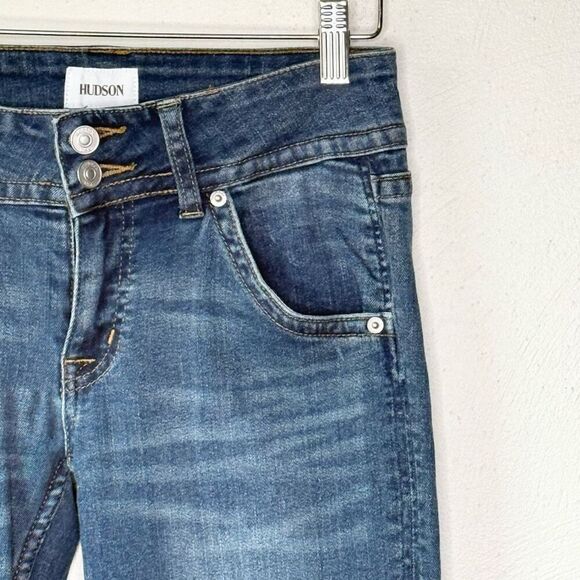 Hudson Signature Midrise Boot Cut Back Flap Jeans - Women’s US 26 - Picture 3 of 9
